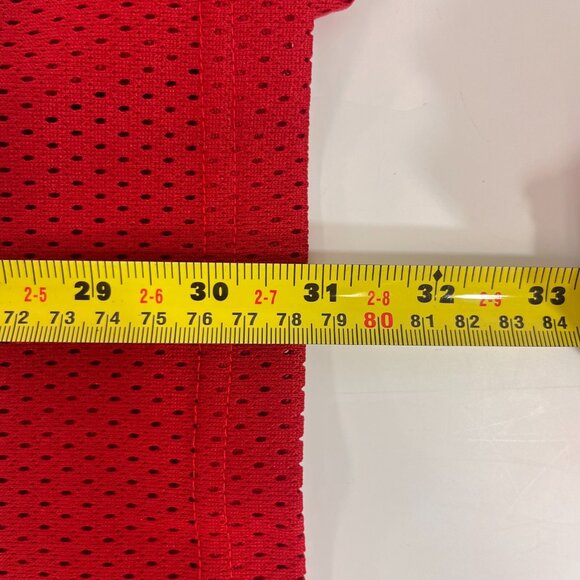 Kobe Ica Ball Hockey Practice Jersey Adult Red Blue & White 31" Length Used - Picture 8 of 8